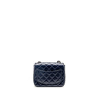Chanel classic mini square flap bag caviar navy SHW