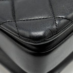 CHANEL SMALL TRENDY CC FLAP BAG LAMBSKIN BLACK GHW