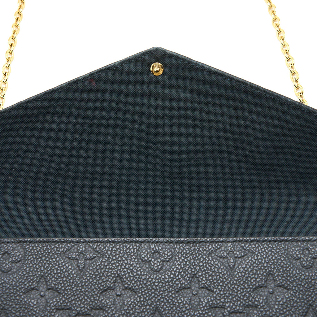 LOUIS VUITTON FELICIE POCHETTE MONOGRAM EMPREINTE BLACK GHW