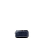 Chanel classic mini square flap bag caviar navy SHW