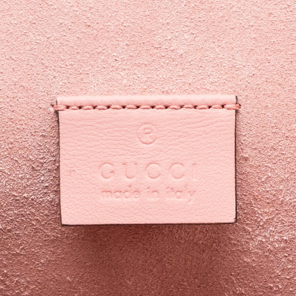 GUCCI DIONYSUS SHOULDER BAG GG SUPREME CANVAS/SUEDE PINK/BROWN LIMITED EDITION SHW