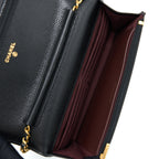 CHANEL CLASSIC WALLET ON CHAIN CAVIAR BLACK GHW (MICROCHIP)