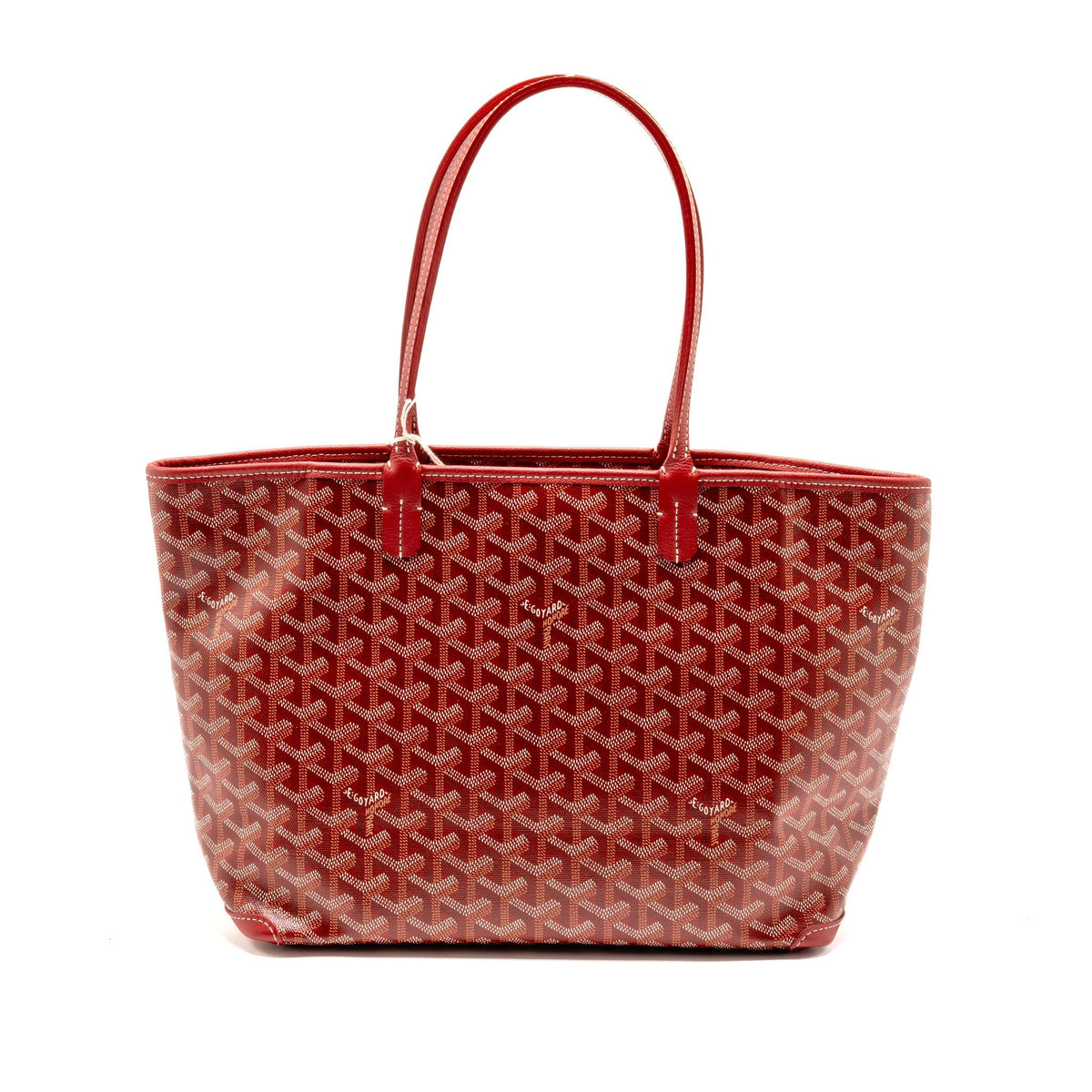 Goyard Artois PM Bag Goyardine Canvas/Chevroches Calfskin Rouge SHW