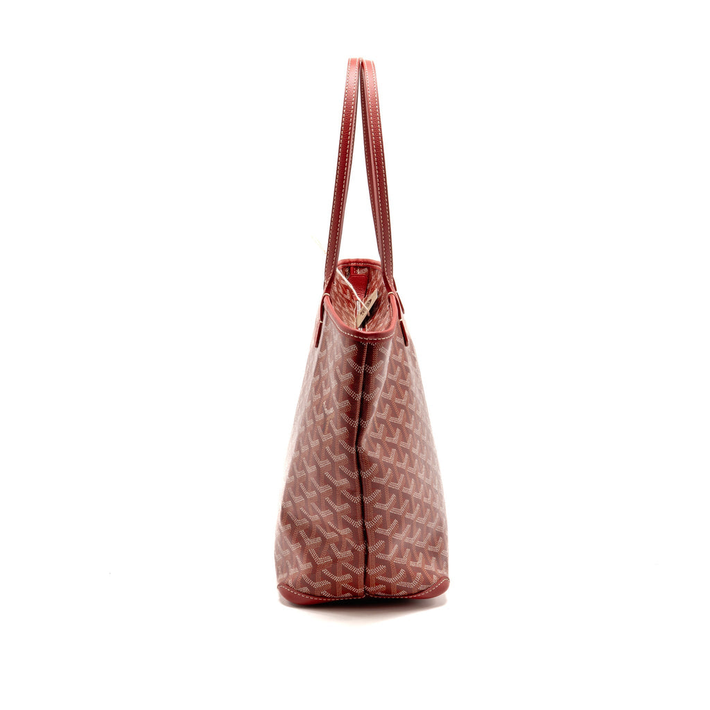 Goyard Artois PM Bag Goyardine Canvas/Chevroches Calfskin Rouge SHW