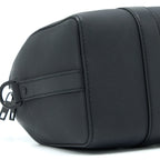 LOUIS VUITTON CITY KEEPALL GRAINED CALFSKIN BLACK WITH BLACK HARDWARE (NEW VERSION)