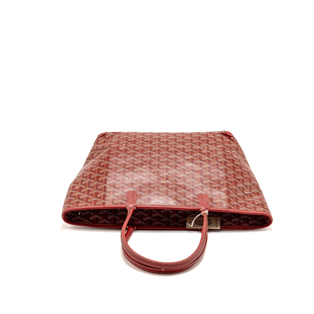 Goyard Artois PM Bag Goyardine Canvas/Chevroches Calfskin Rouge SHW