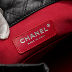 CHANEL SMALL GABRIELLE BACKPACK CALFSKIN BLACK MULTICOLOUR HARDWARE (MICROCHIP)
