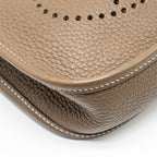 Hermes Mini Evelyne clemence Etoupe / Blue Nuit SHW