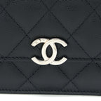 CHANEL DETAILED TOP HANDLE MINI FLAP BAG WITH CHAIN CAVIAR BLACK SHW