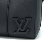 LOUIS VUITTON CITY KEEPALL GRAINED CALFSKIN BLACK WITH BLACK HARDWARE (NEW VERSION)