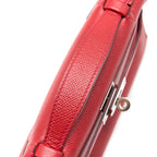 Hermes Kelly Pochette Epsom Q5 Rouge Casaque SHW