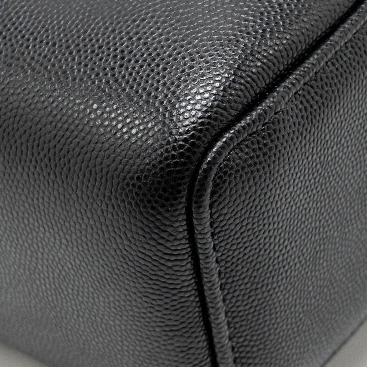 CHANEL 26P PREPPY COCO MINI VANITY SHOULDER BAG CAVIAR BLACK GHW (MICROCHIP)