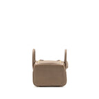 Hermes Mini Lindy Clemence Etoupe GHW