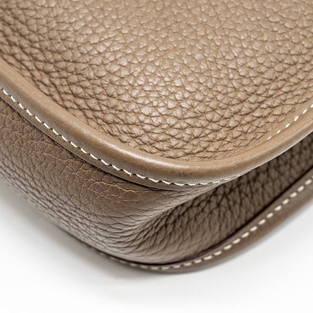 Hermes Mini Evelyne clemence Etoupe / Blue Nuit SHW