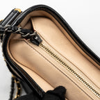 CHANEL SMALL GABRIELLE HOBO BAG CALFSKIN BEIGE / BLACK MULTICOLOUR HARDWARE