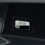 CHANEL DETAILED TOP HANDLE MINI FLAP BAG WITH CHAIN CAVIAR BLACK SHW
