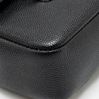 CHANEL 26P PREPPY COCO CLUTCH SHOULDER BAG CAVIAR BLACK GHW (MICROCHIP)