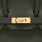 Hermes Birkin 25 C6 Vert De Gris Epsom Leather GHW