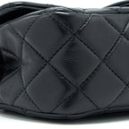 CHANEL PEARL CRUSH MINI RECTANGULAR FLAP BAG LAMBSKIN BLACK GHW