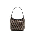 Goyard Mini Boheme Hobo Bag Goyardine Canvas/Calfskin Black SHW