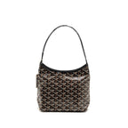 Goyard Mini Boheme Hobo Bag Goyardine Canvas/Calfskin Black SHW
