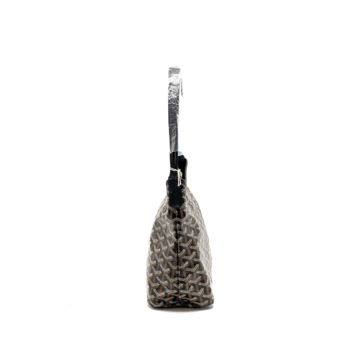 Goyard Mini Boheme Hobo Bag Goyardine Canvas/Calfskin Black SHW