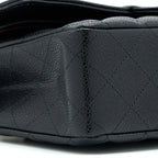 CHANEL MEDIUM CLASSIC DOUBLE FLAP BAG CAVIAR BLACK GHW (MICROCHIP)