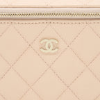 CHANEL LONG VANITY CASE CAVIAR LIGHT PINK LGHW