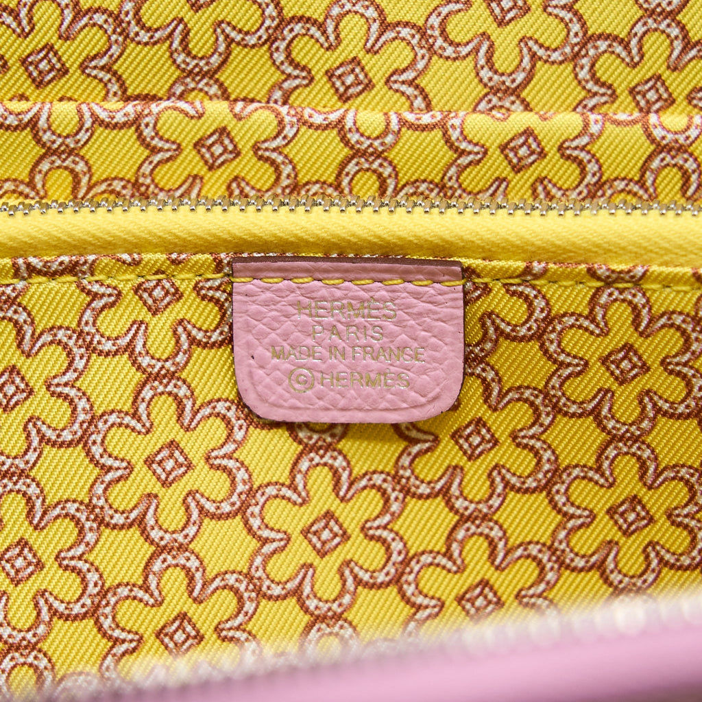 Hermes Silk’In Classique Long Wallet Epsom Mauve Sylvestre/Multicolour SHW