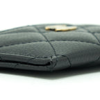 CHANEL CLASSIC CARD HOLDER CAVIAR BLACK GHW