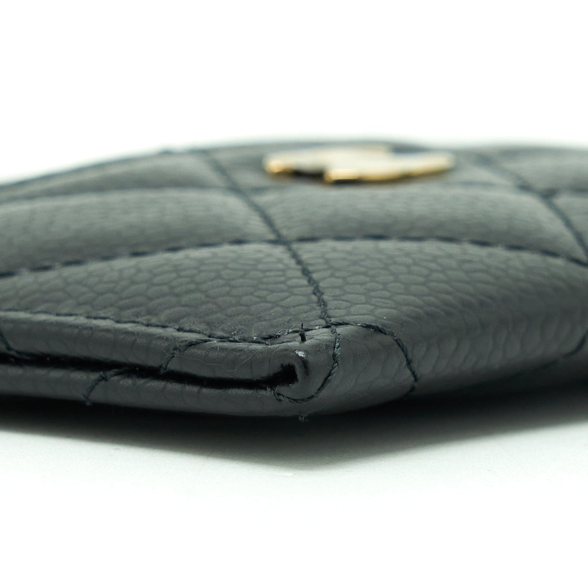 CHANEL CLASSIC CARD HOLDER CAVIAR BLACK GHW