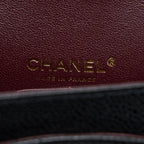 CHANEL MEDIUM CLASSIC DOUBLE FLAP BAG CAVIAR BLACK GHW (MICROCHIP)