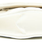CHANEL PEARL CRUSH WALLET ON CHAIN LAMBSKIN WHITE GHW (MICROCHIP)