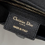 DIOR MEDIUM SADDLE BAG CALFSKIN BLACK GHW