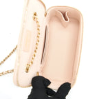 CHANEL LONG VANITY CASE CAVIAR LIGHT PINK LGHW