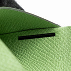 Hermes Calvi card holder epsom vert criquet SHW