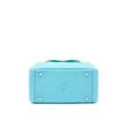 Hermes Lindy 30 Clemence 3Z Blue Saint Cyr SHW