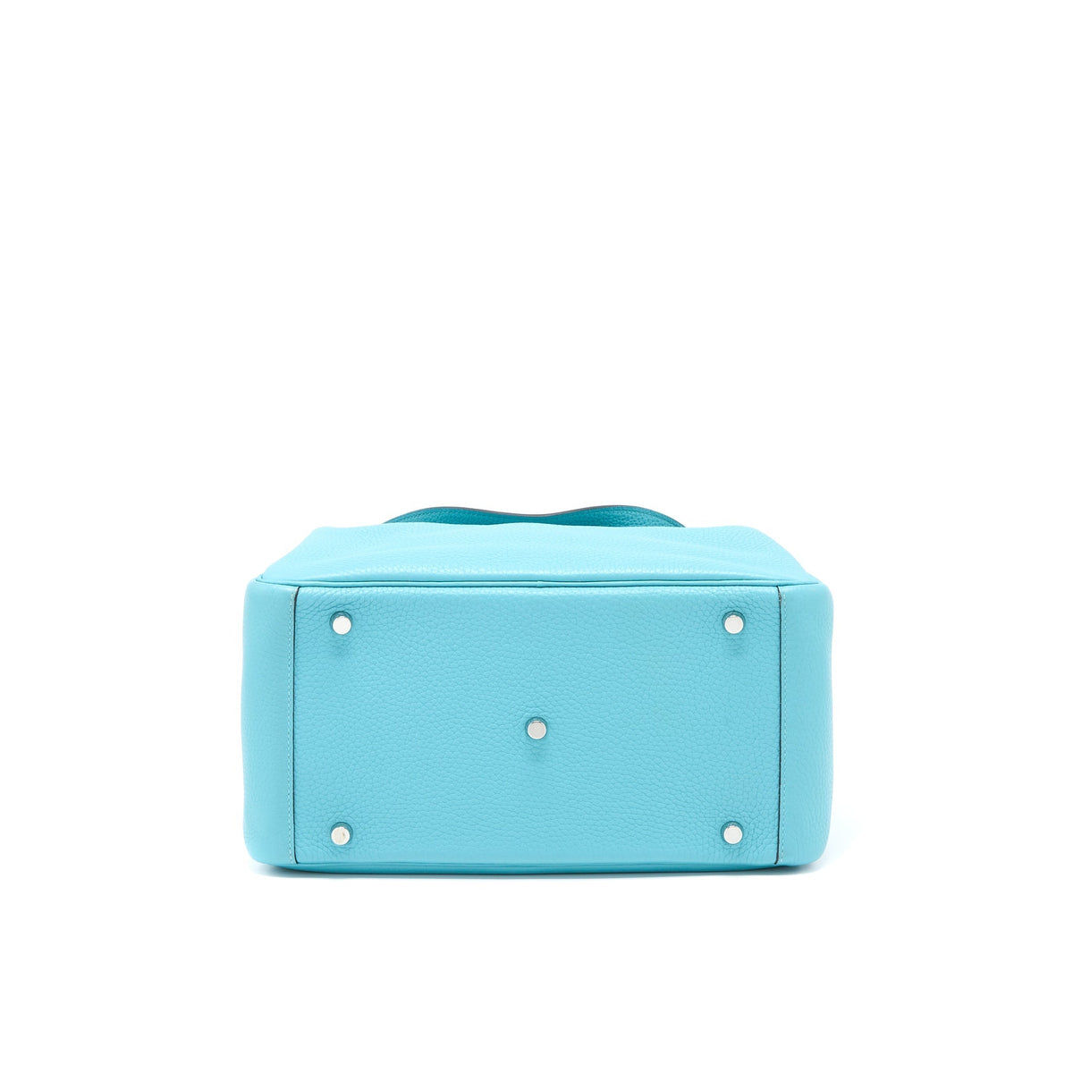 Hermes Lindy 30 Clemence 3Z Blue Saint Cyr SHW