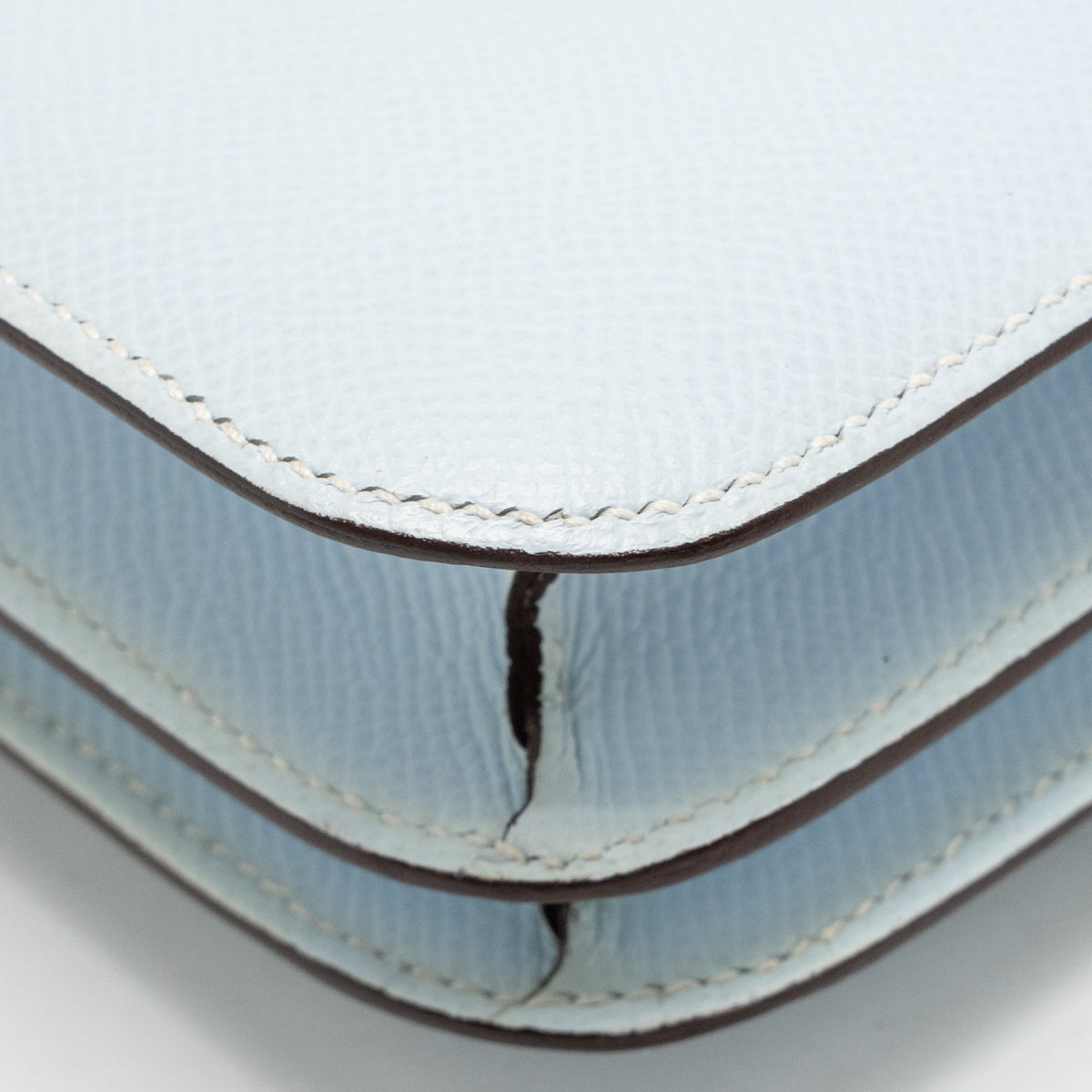 Hermes Mini Constance Epsom Blue Brume SHW