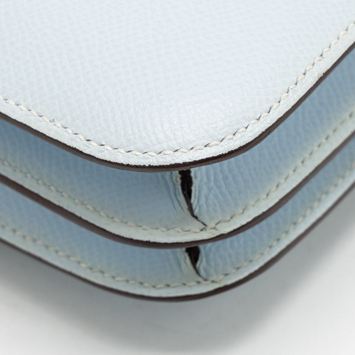Hermes Mini Constance Epsom Blue Brume SHW