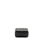 Chanel Top Handle Long Vanity Crocodile Embossed Calfskin Black GHW (Microchip)