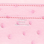 Hermes Constance to go ostrich bubblegum pink SHW
