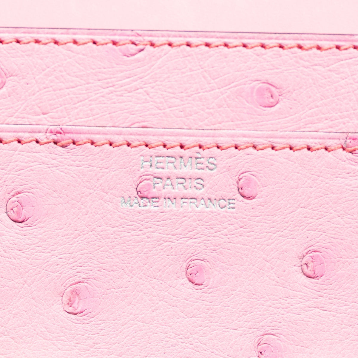 Hermes Constance to go ostrich bubblegum pink SHW