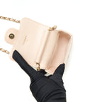 CHANEL 22C MINI FLAP VANITY CAVIAR LIGHT PINK LGHW