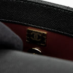 CHANEL SMALL COCO HANDLE CAVIAR BLACK LGHW (MICROCHIP)