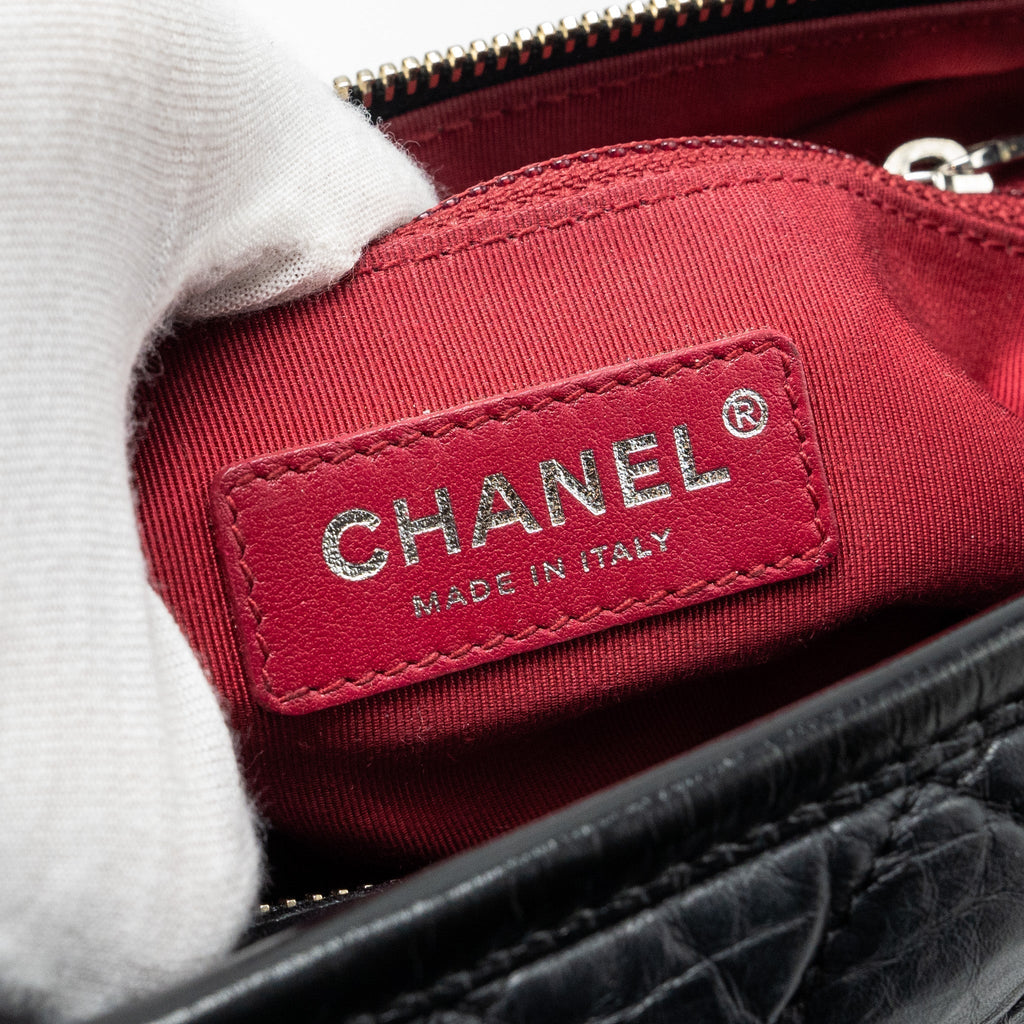 CHANEL SMALL GABRIELLE HOBO BAG AGED CALFSKIN BLACK MULTICOLOUR HARDWARE