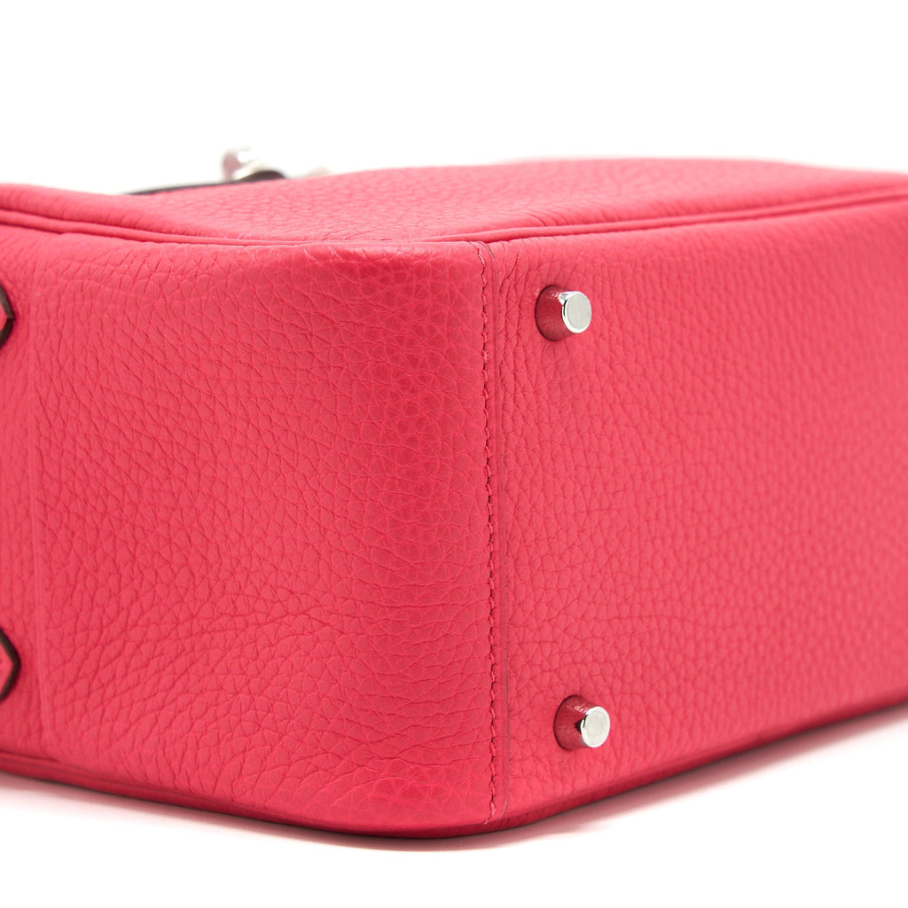 Hermes Mini Lindy Rose Extreme SHW