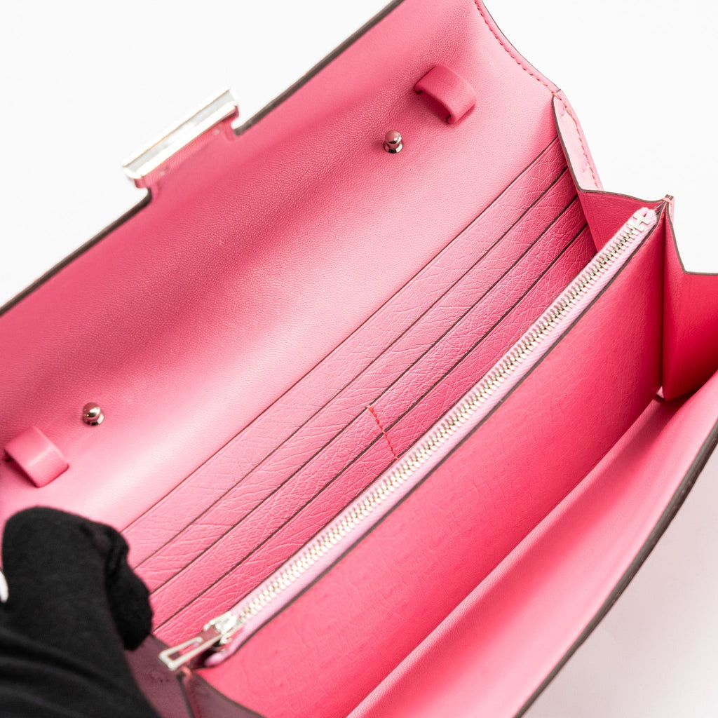 Hermes Constance to go ostrich bubblegum pink SHW