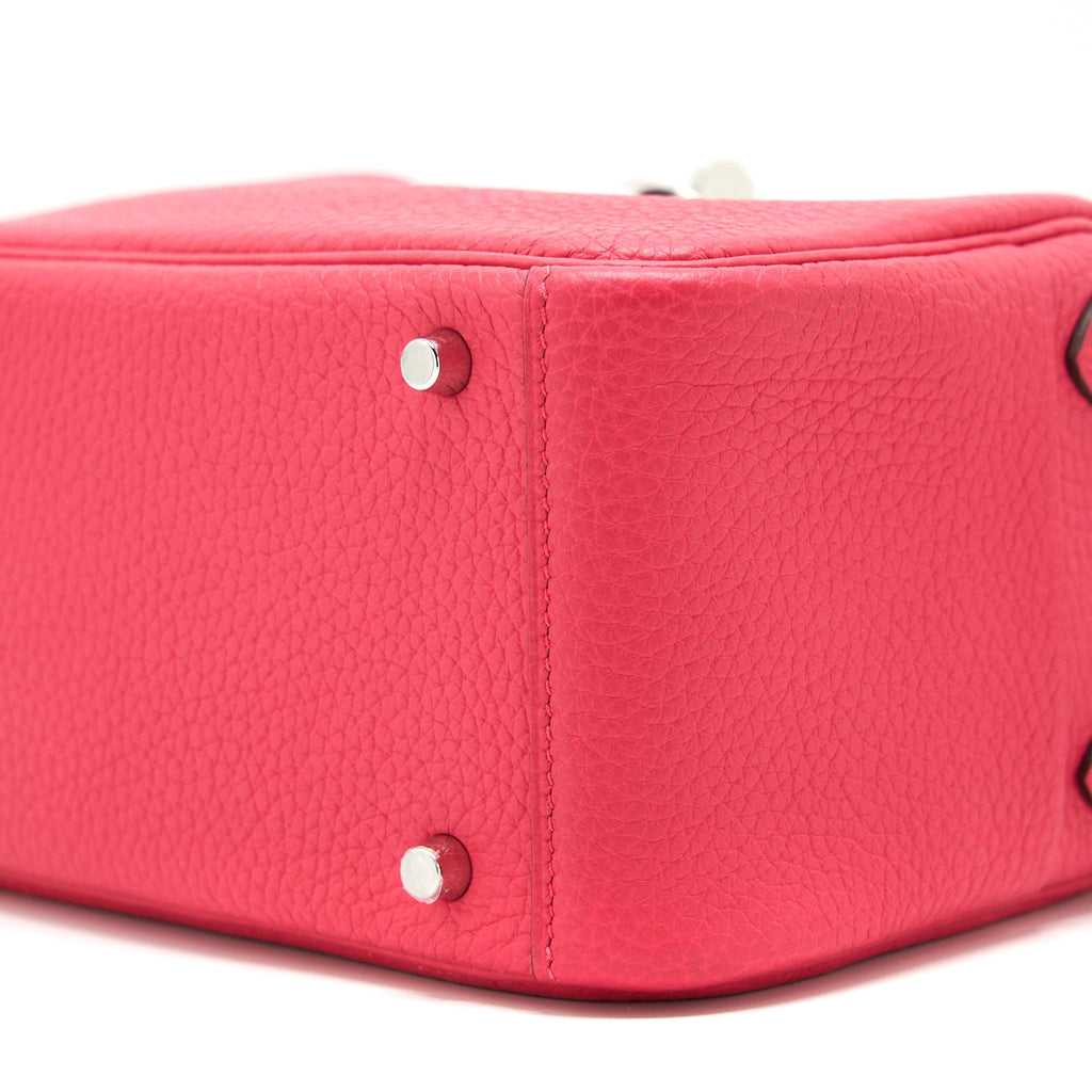 Hermes Mini Lindy Rose Extreme SHW