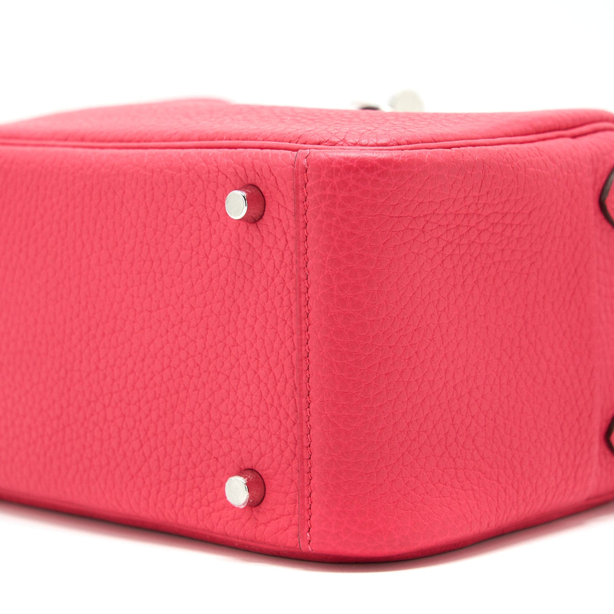 Hermes Mini Lindy Rose Extreme SHW